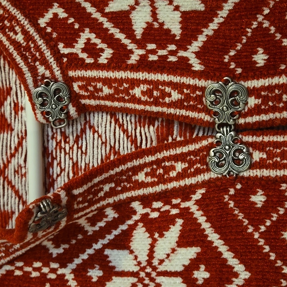Croft And Barrow Winter Christmas Snowflake Sweater Size Medium - Picture 2 of 6